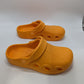 welltree Orange Garden Clog Sandal