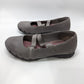 Skechers Dark Grey Relaxed Fit Air-Cooled Memory Foam 2 Strap Flat