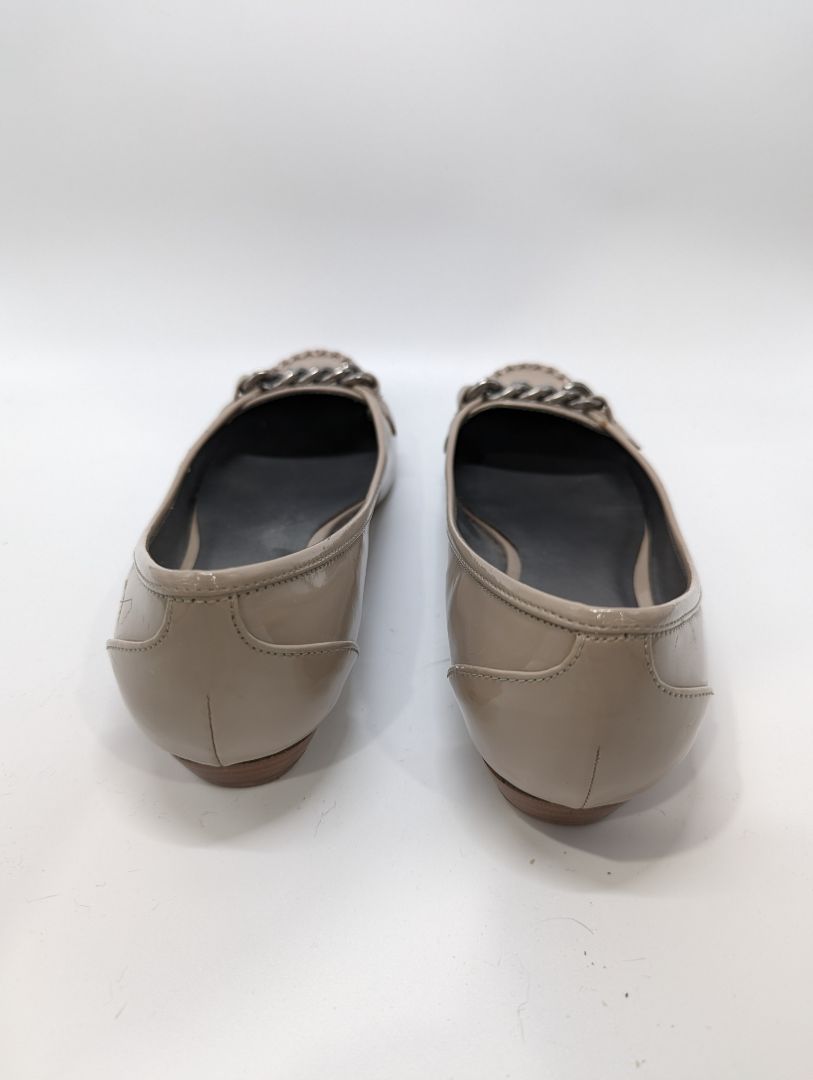 Nine West Nude Patent Leather Loafer Flat