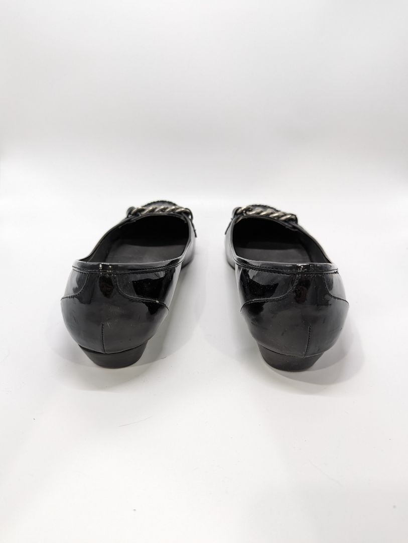 Nine West Black Patent Leather Loafer Flat