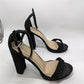 Black Suede Block Heels (8.5)