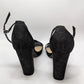 Black Suede Block Heels (8.5)