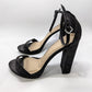 Black Suede Block Heels (8.5)