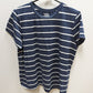 Time and Tru Navy/White Striped Tee