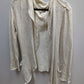 Vanilla Bay Cream Raw Hem Cardigan