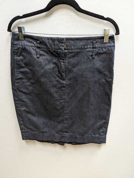 Ann Taylor Loft Navy Flat Front Skirt with Pockets