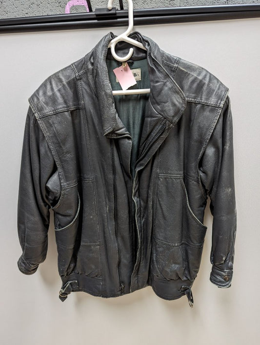 bagatelle Black Vest-Style Leather Jacket