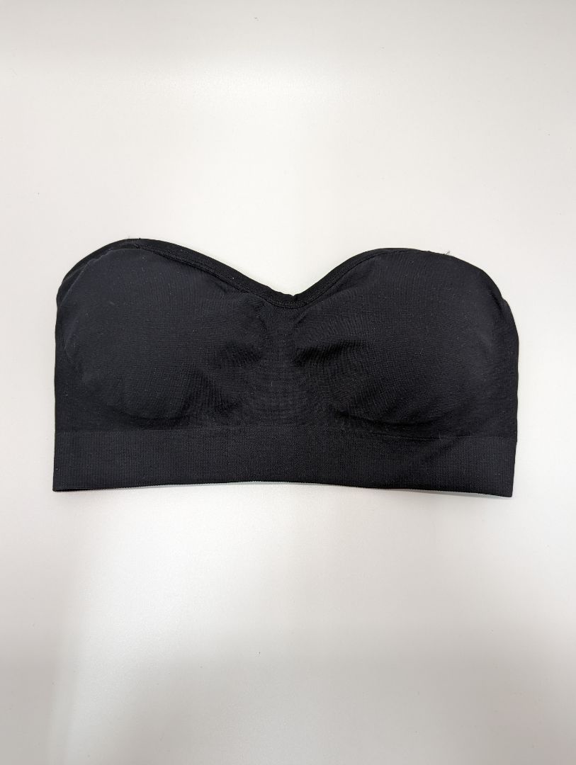 Black Knit Bandeau Bralette