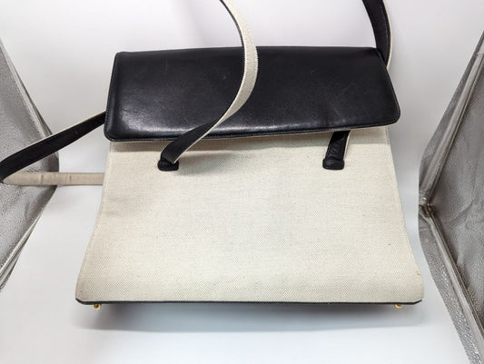 Neiman Marcus Vintage Black/Tan Handbag