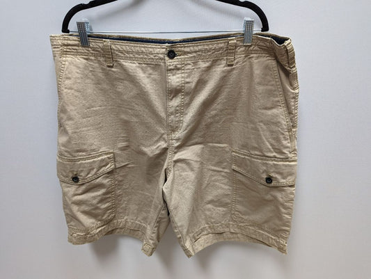 Izod Men's Khaki Bermuda Cargo Shorts (40)