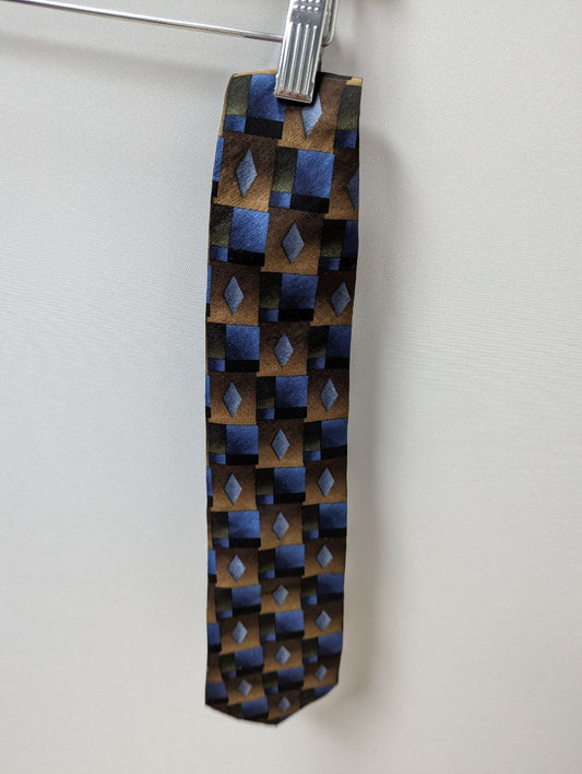 Cocktail Collections "Molecular Expressions" Stonehenge Blue/Brown Necktie