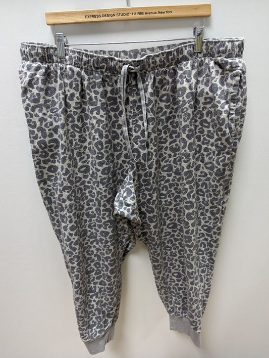 Old Navy Grey Animal Print Jogger Pajama Sleepwear Pant