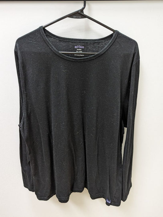 Sivvan Black Long Sleeve Core Essentials Tee