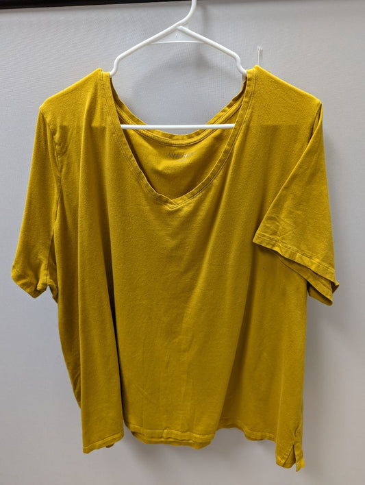 Ava & Viv Mustard Yellow Short Sleeve Tee