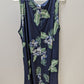 BELAROI Navy Palm Floral Sleeveless Sheath Dress