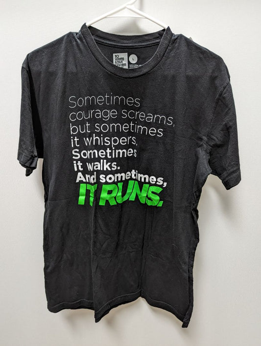 To Write Love on Her Arms Black "Courage Runs" Tee