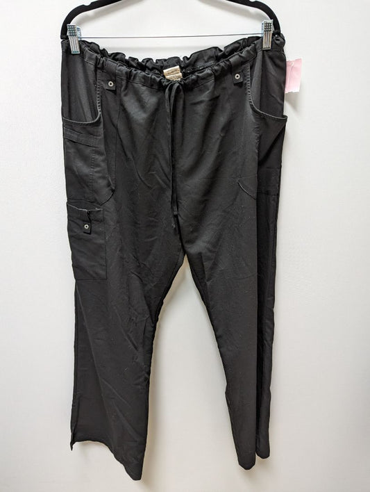 Dickies Black Drawstring Waist Straight Leg Scrub Pants