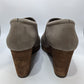 Dr. Scholls Taupe Suede Wedges