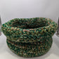 Thomson Handmade Crochet Medium Green Knit Basket