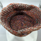 Thomson Handmade Crochet Medium Red and Grey Tote Basket