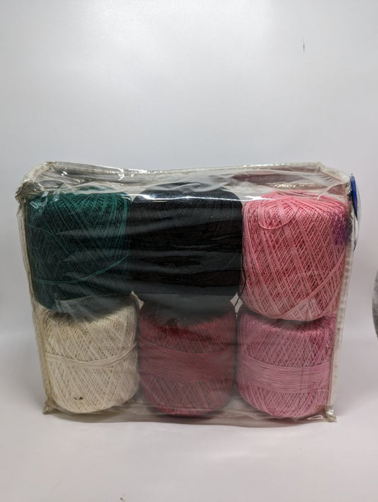 Crochet/Embroidery Thread and Floss 6 Pack of Assorted Colors