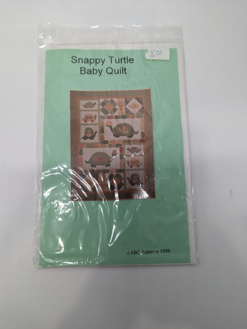 "Snappy Turtle" Baby Quilt Sewing Instruction Booklet