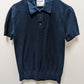 Old Navy Navy Textured Knit Polo Shirt