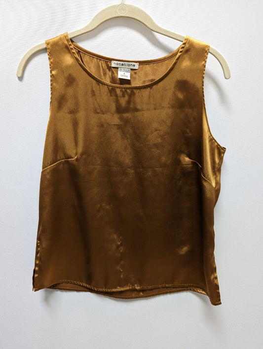 notations Bronze Shimmer Shell Blouse