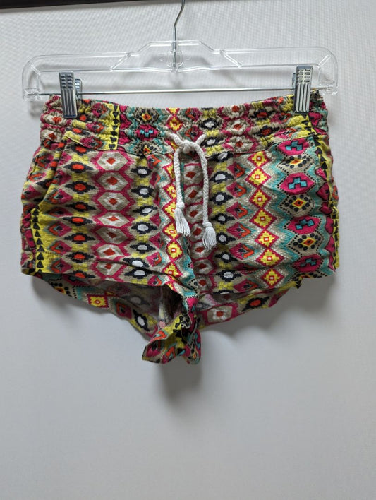 Cali 1850 Multicolor Linen Shorts with Pockets