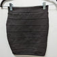 URVANA Black Tiered Pencil Skirt