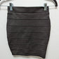 URVANA Black Tiered Pencil Skirt