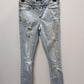 Bebe Light Wash Distressed Skinny Jeans