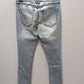 Bebe Light Wash Distressed Skinny Jeans