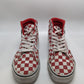 Vans Red Checkered High Top Sneaker