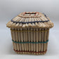 Tan Wood and String Tiki Hut Tissue Holder