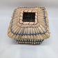 Tan Wood and String Tiki Hut Tissue Holder