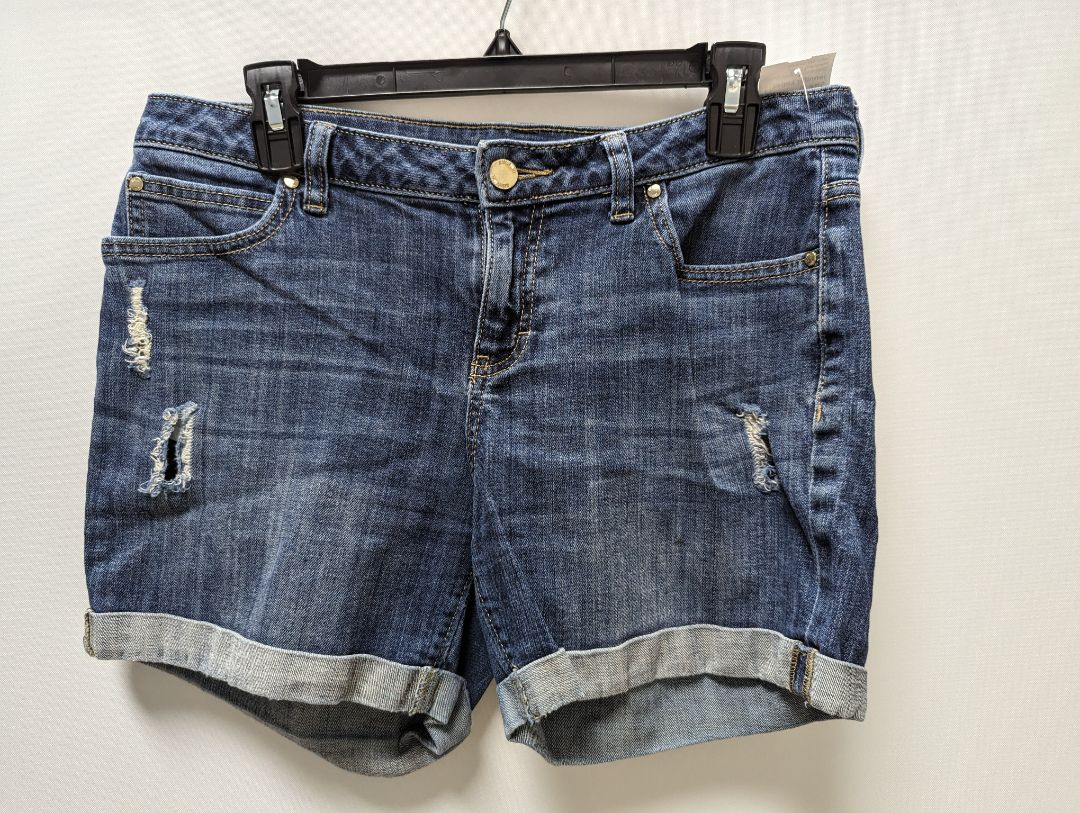 Jennifer Lopez Medium Wash Distressed Jean Shorts