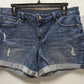 Jennifer Lopez Medium Wash "Boyfriend" Jean Shorts