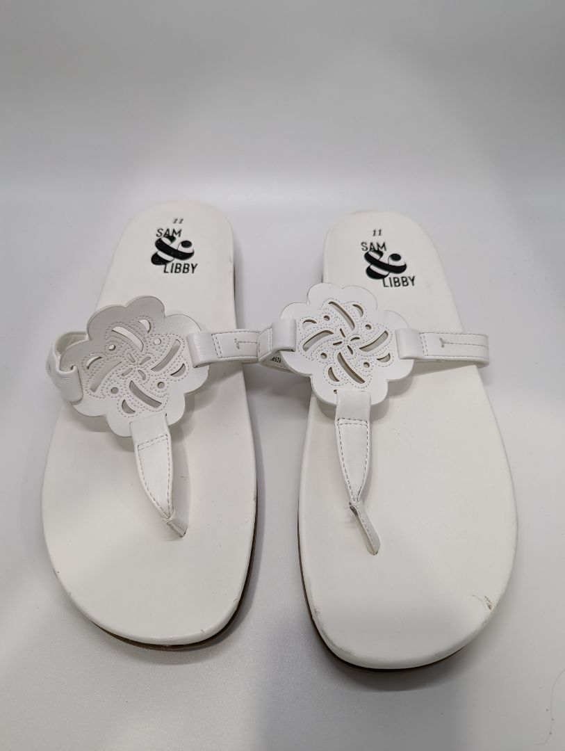 Sam & Libby White Flower Thong Sandal