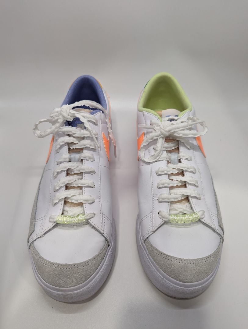 Nike White Neon Charm Sneaker