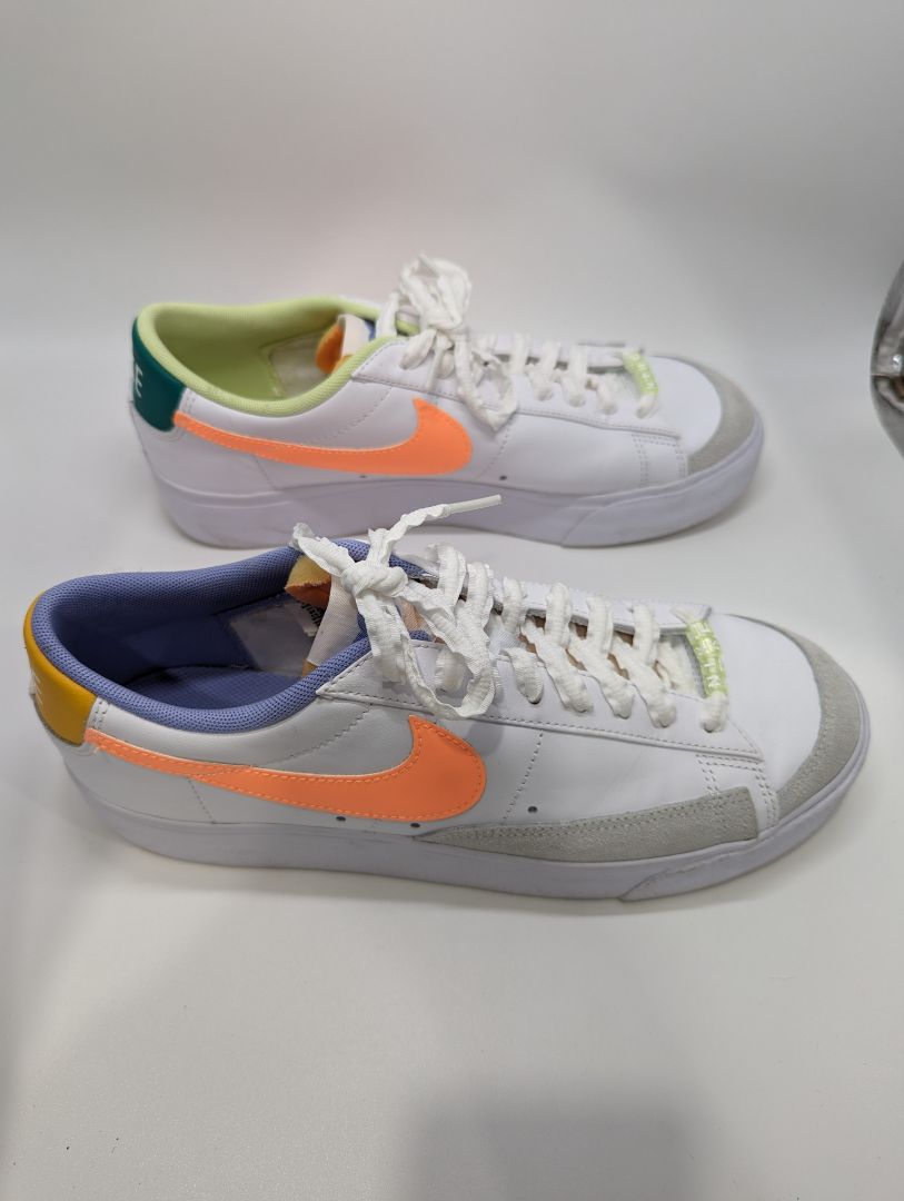 Nike White Neon Charm Sneaker