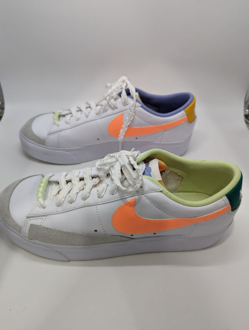 Nike White Neon Charm Sneaker