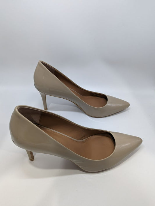 Calvin Klein Nude "Gayle" Patent Leather Heels