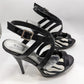 White House Black Market Black/White "Jane" Zebra Heels