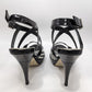 White House Black Market Black/White "Jane" Zebra Heels