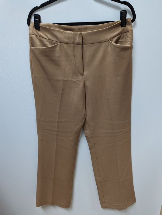 Anne Klein Caramel Brown Straight Pants