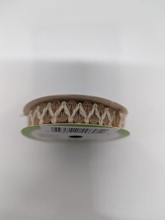 Floral Garden Burlap Ribbon 1/2"W