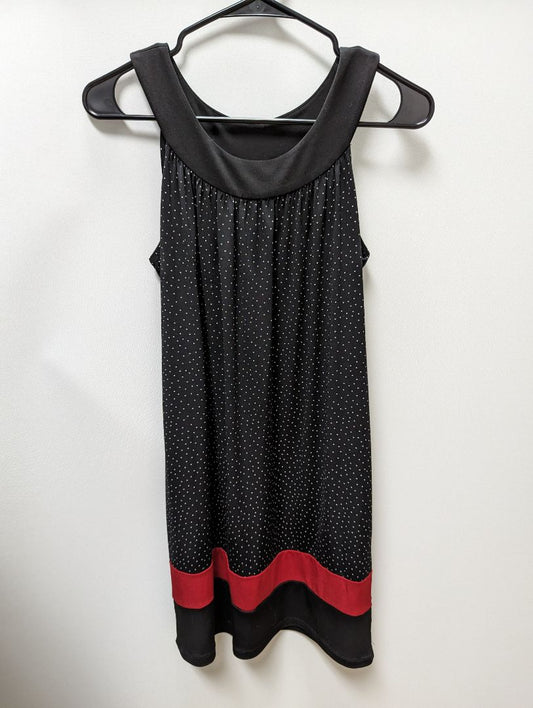 Sweet Storm Black Polka Dot Swing Dress