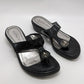 Marc Fisher Black Thong Sandals