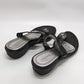 Marc Fisher Black Thong Sandals